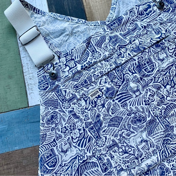 Duluth Trading Co Pants - NWT Duluth 3X x31L Heirloom Gardening Bib Overalls Farm Toile Bibs Farmhouse